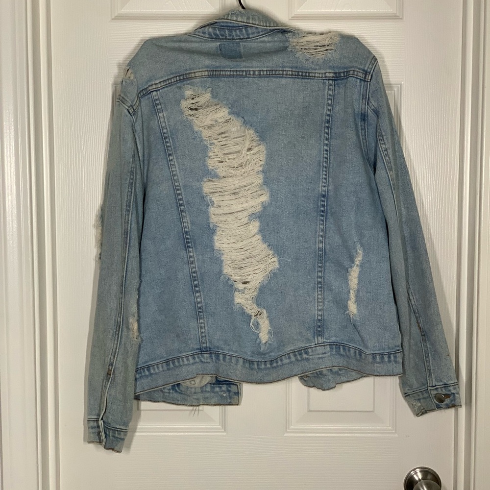 Distressed Denim Jacket - Picture 3 of 3